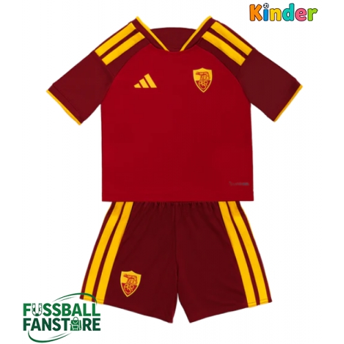 AS Roma Manu Kone #17 Replik Heimtrikot Kinder 2026-27 Kurzarm (+ Kurze Hosen)